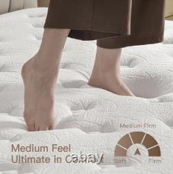Double Mattress, Memory Foam Hybrid, Zoned Coil Pocket Sprungs 135x190x27cm