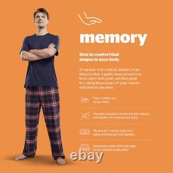 Double Mattress Memory Foam Pocket Sprung Medium Firm Hypoallergenic 27cm Deep