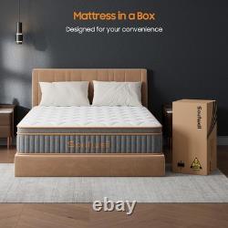Double Mattresses 10 Inch Hybrid Memory Foam Mattress 4FT6 Pocket Spring Double
