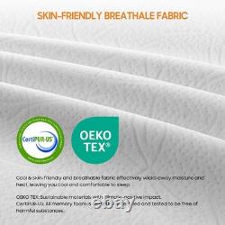 Double Mattresses 10 Inch Hybrid Memory Foam Mattress 4FT6 Pocket Spring Double