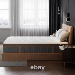 Double Mattresses 10 Inch Hybrid Memory Foam Mattress 4FT6 Pocket Spring Double
