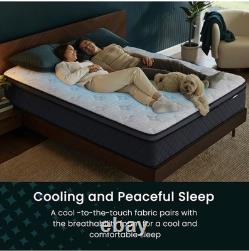 Double Mattresses, 12 Inch Hybrid Pocket Sprung Memory Foam Mattress with Breath