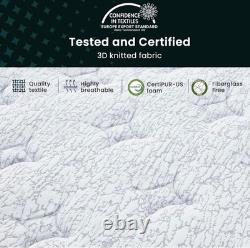 Double Mattresses, 12 Inch Hybrid Pocket Sprung Memory Foam Mattress with Breath