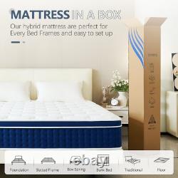 Double Mattresses 30cm Pocket Sprung Memory Foam Mattress 12 Inch King Size 5FT