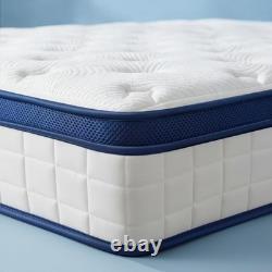 Double Mattresses 4FT6, 10Inch Memory Foam Pocket Sprung