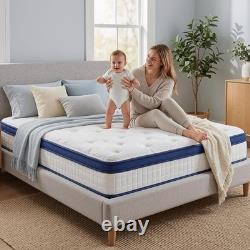 Double Mattresses 4FT6, 10Inch Memory Foam Pocket Sprung
