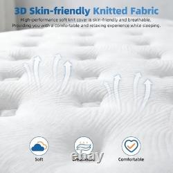 Double Mattresses 4FT6, 10Inch Memory Foam Pocket Sprung
