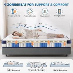 Double Mattresses 4FT6, 10Inch Memory Foam Pocket Sprung