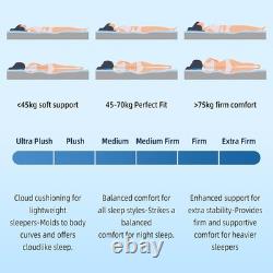 Double Mattresses 4FT6, 10Inch Memory Foam Pocket Sprung