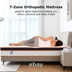 Double Mattresses 4FT6 Gel Memory Foam & Individually Pocket Sprungs Hybrid