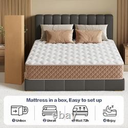 Double Mattresses, 4FT6 Memory Foam Mattress, 7-Zone Pocket Sprung Double Bed Ma
