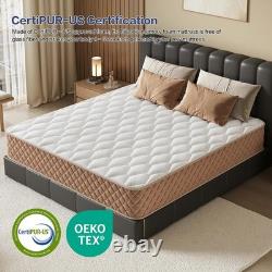 Double Mattresses, 4FT6 Memory Foam Mattress, 7-Zone Pocket Sprung Double Bed Ma