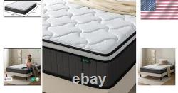 Double Memory Foam & Pocket Spring Mattress 4ft6 10'' Height Medium Firm