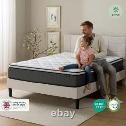 Double Memory Foam & Pocket Spring Mattress 4ft6 10'' Height Medium Firm