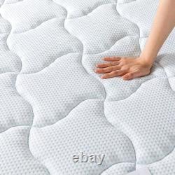 Double Memory Foam & Pocket Spring Mattress 4ft6 10'' Height Medium Firm