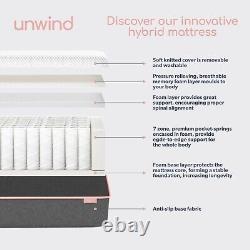 Double Memory Foam Top 1000 Pocket Sprung Hybrid Rolled SLEEPFUL-HB1000MEM4.6FT
