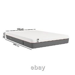 Double Memory Foam Top 1000 Pocket Sprung Hybrid Rolled SLEEPFUL-HB1000MEM4.6FT