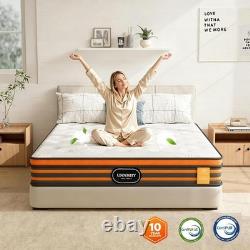 Double Pocket Gel Memory Foam Mattresses 10inch Hybrid