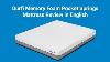 Durfi Memory Foam Pocket Springs Mattress Review In English In The Mattress Expert India