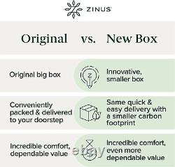 Effortless Unboxing Twin Size 3-Inch Memory Foam Topper Green Tea Freshness