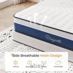 European Small Single Hybrid Mattress 10 Inch Pocket Spring & Memory Foam