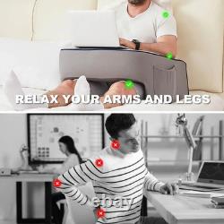 Extra Large Memory Foam Reading Pillow with Armrests and Pocket Soft Lap Des