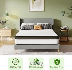 Frideko 10.6 Inch Single Mattress, Pocket Sprung Memory Foam 3FT Hybrid Single