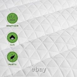 Frideko 10.6 Inch Single Mattress, Pocket Sprung Memory Foam 3FT Hybrid Single