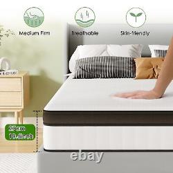 Frideko 10.6 Inch Small Double Size Mattresses Pocket Sprung Mattress 4FT Hyb