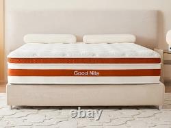GUDE Night Memory Foam Mattress Pocket Spring Bed Orthopaedic 3FT 5FT King Size
