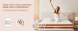 GUDE Night Memory Foam Mattress Pocket Spring Bed Orthopaedic 3FT 5FT King Size