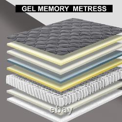 Gel Luxury Sprung Mattress Orthopaedic Pocket Memory Foam Mattress All Sizes