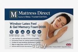 Gel Memory Foam 3000 Pocket Sprung Mattress & Wisdor Latex Feel Double and king