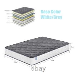 Gel Memory Foam Orthopedic Mattress All Sizes 3FT to 5FT Pocket Springs Mattress