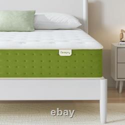 Gel Memory Foam Pocket Spring Hybrid Mattress Medium Plush Cooling Support Bed