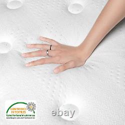 Gel Memory Foam Pocket Sprung Double Mattress 4FT6 with Breathable Soft Fabric