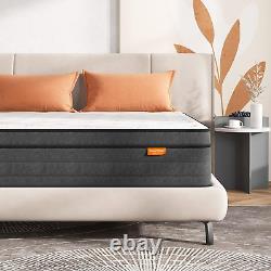 Gel Memory Foam Pocket Sprung Mattress Hybrid Durable Breathable Foam Cozy Sleep