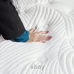 Gel Memory Foam Pocket Sprung Mattress Hybrid Durable Breathable Foam Cozy Sleep