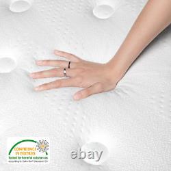 Gel Memory Foam Pocket Sprung Small Double Mattress 4FT with Soft Fabric, 10.6 I