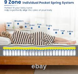 Good Nite Small Double Mattresses 4FT, 8 Inch Memory Foam Pocket Sprung, Wrapped