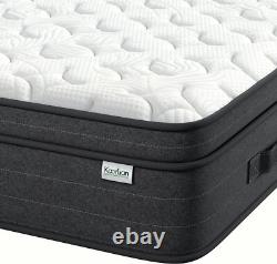 Grey Hybrid Memory Foam Mattress 3ft Single 4ft 4ft6 Double 5ft King 6ft