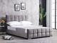 Grey Plush Velvet Bed Frame + Memory Foam Mattress 4ft6 Double 5ft King Size