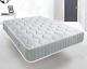 Grey Quilted Memory Foam Pocket Sprung Mattress, 3ft 4ft6 Double 5ft King Size