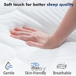 HOMAVO King Size Mattress 10 inch, Memory Foam Pocket Sprung 5FT