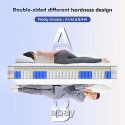 HOMAVO King Size Mattress 10 inch, Memory Foam Pocket Sprung 5FT