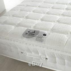 Happy Beds Anti-Bed Bug Pillowtop Latex Mattress Pocket Spring Memory Foam New