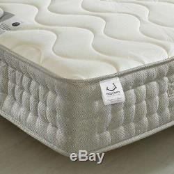 Happy Beds Bamboo Pocket 1500 Memory Foam Mattress Handmade Pocket Sprung New