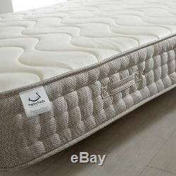 Happy Beds Bamboo Pocket 1500 Memory Foam Mattress Handmade Pocket Sprung New