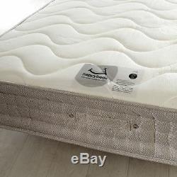 Happy Beds Bamboo Pocket 1500 Memory Foam Mattress Handmade Pocket Sprung New