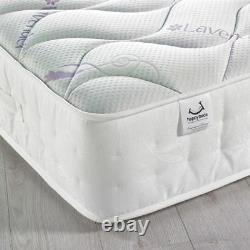 Happy Beds Lavender 3000 Pocket Sprung Memory Foam Mattress Quilted